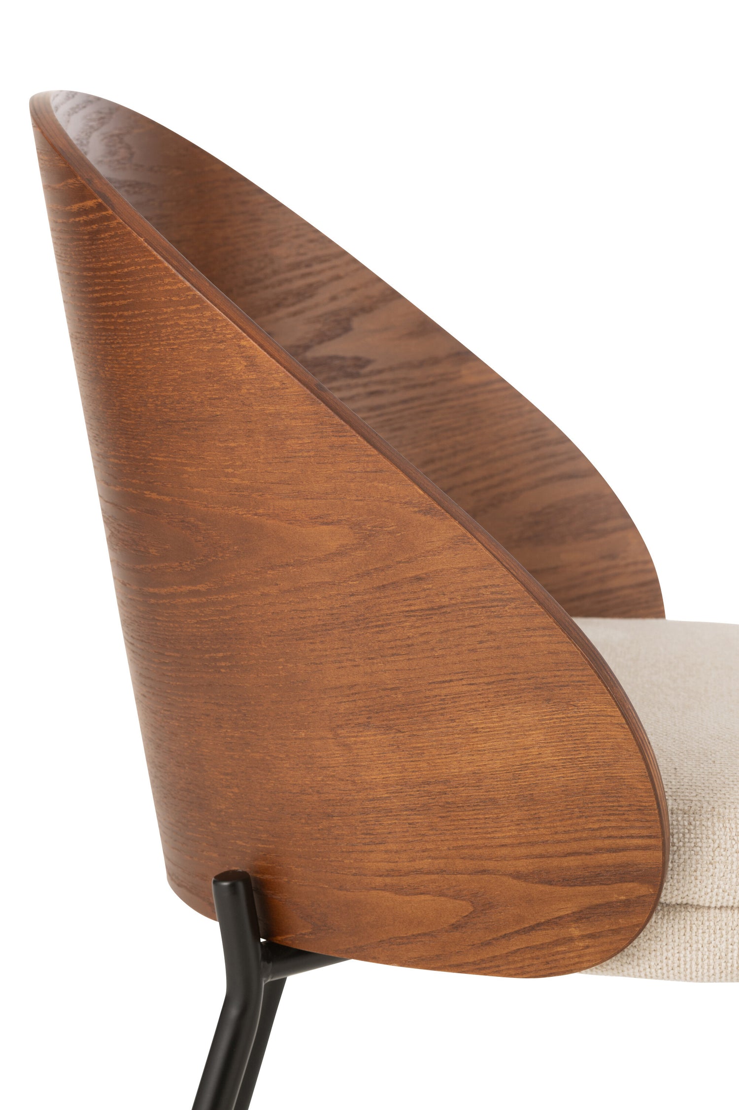 J-Line Stoel Londe Multiplex/Metaal Bruin/Beige