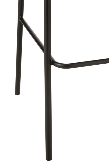 J-Line Barstoel Lone Multiplex/Metaal Bruin/Beige