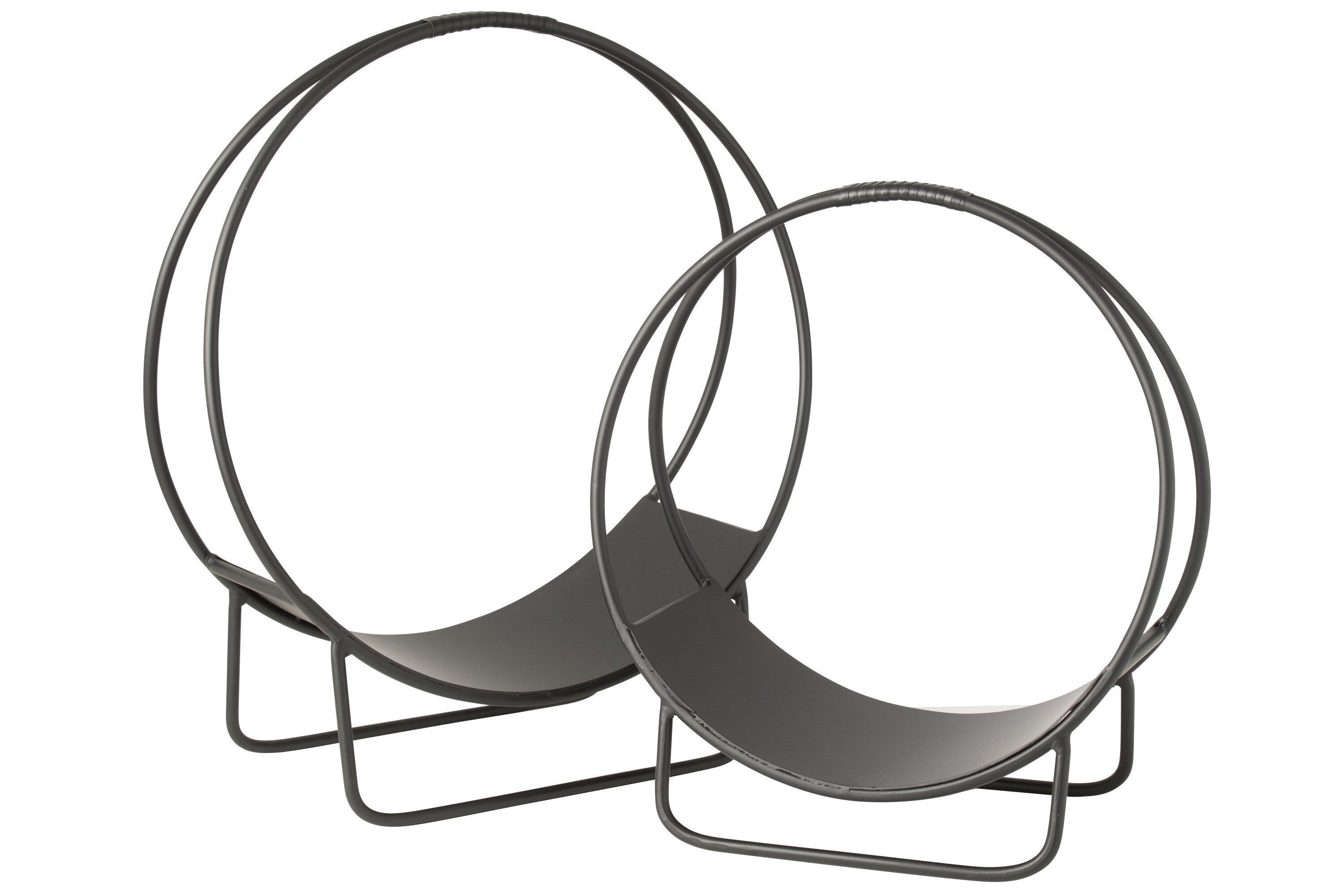 Houtopslagrek Mark Metaal Zwart Groot