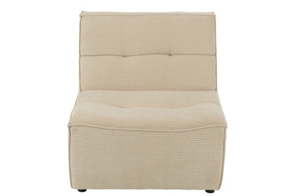 J-Line Stoel Grid Populierenhout/Schuim Beige