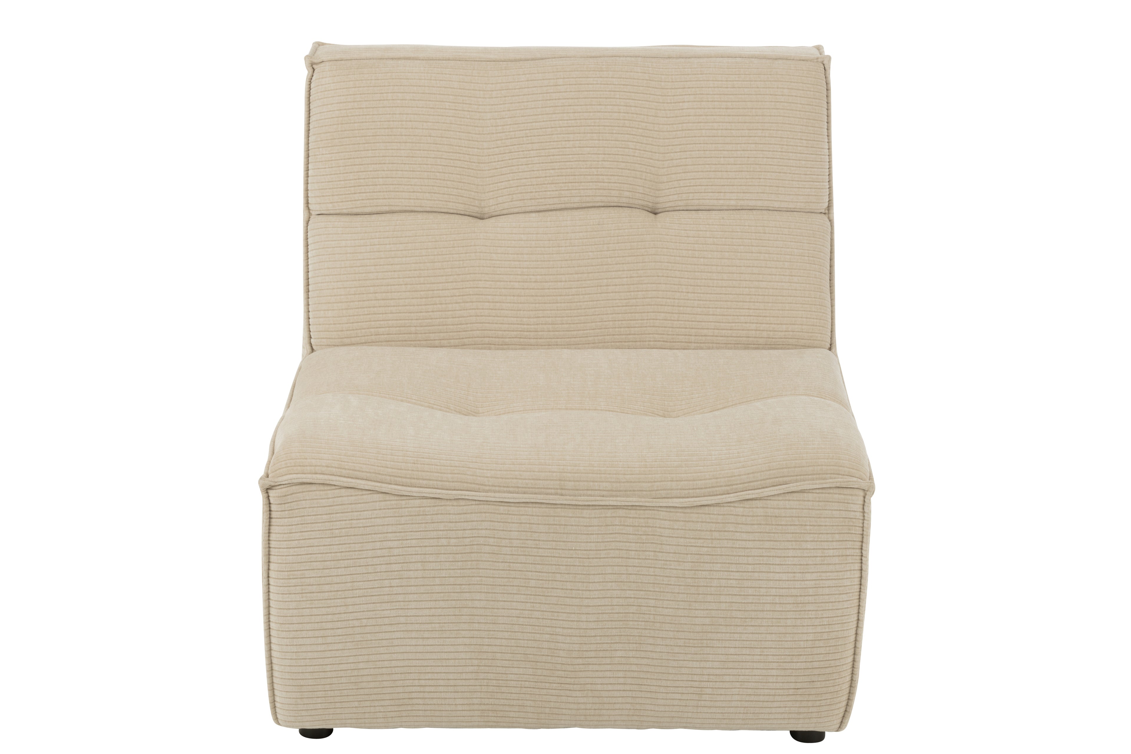 J-Line Stoel Grid Populierenhout/Schuim Beige