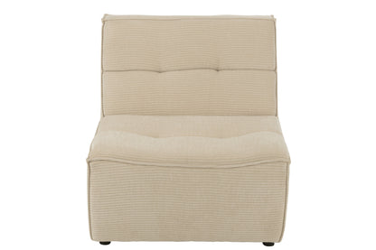 J-Line Stoel Grid Populierenhout/Schuim Beige