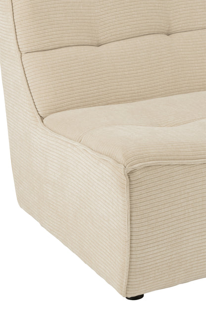 J-Line Stoel Grid Populierenhout/Schuim Beige