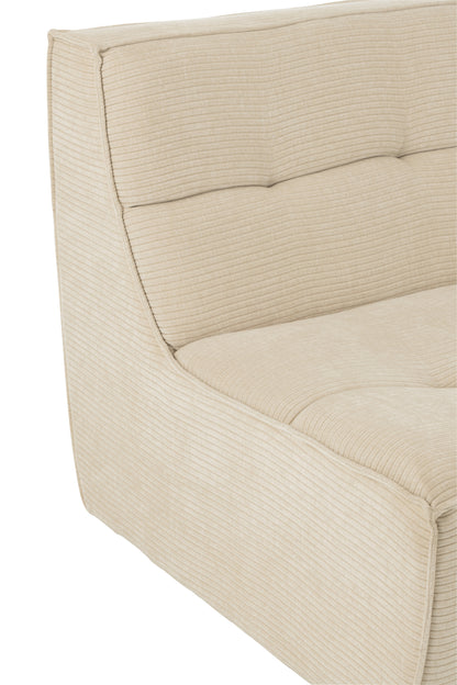 J-Line Stoel Grid Populierenhout/Schuim Beige