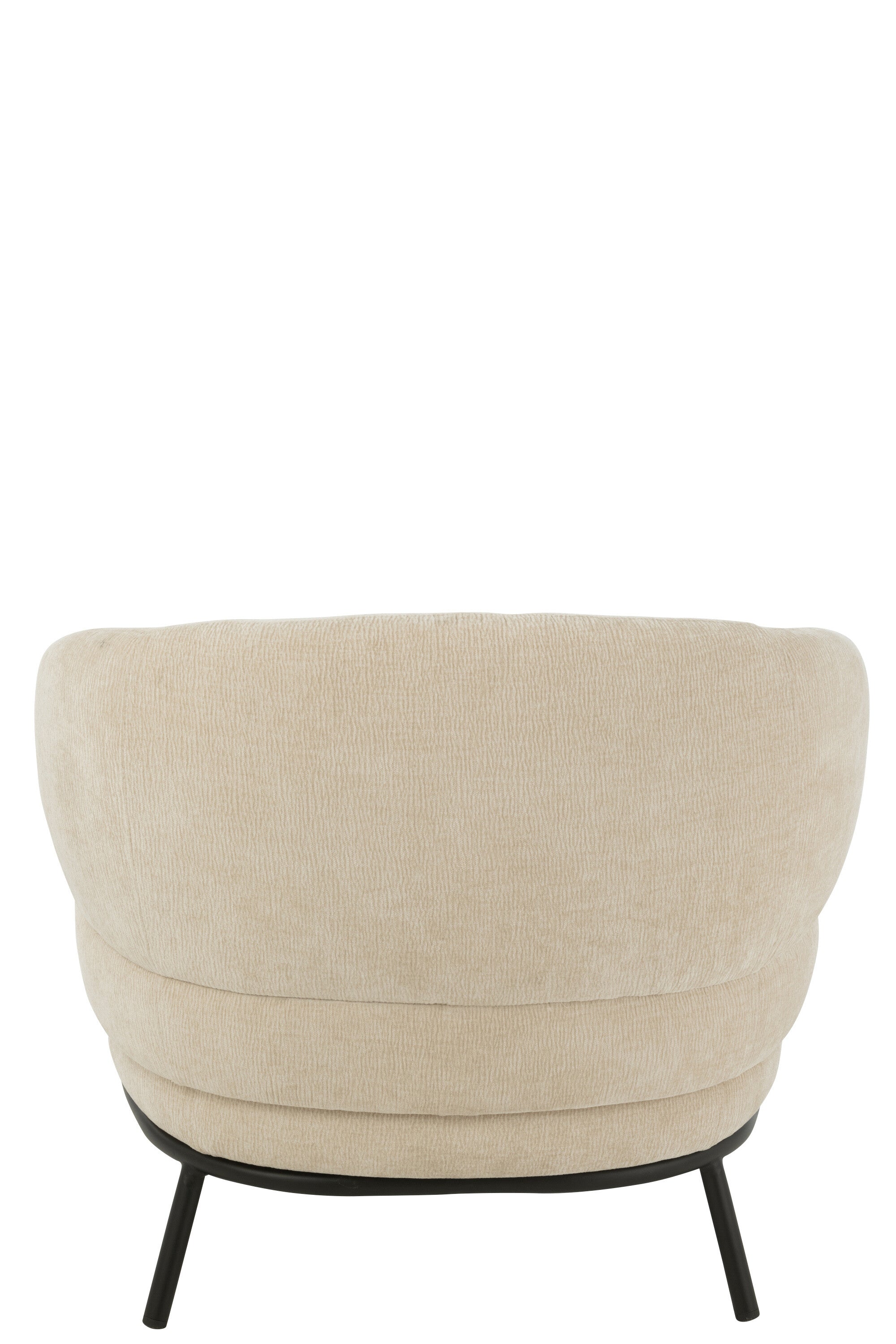 J-Line Loungestoel Mars Populierenhout/Schuim Beige