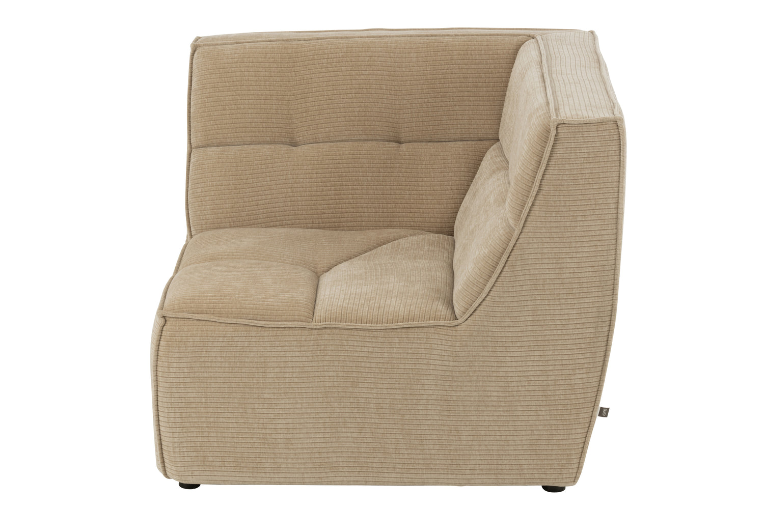 J-Line Hoekzetel Grid Populierenhout/Mousse Donker Beige