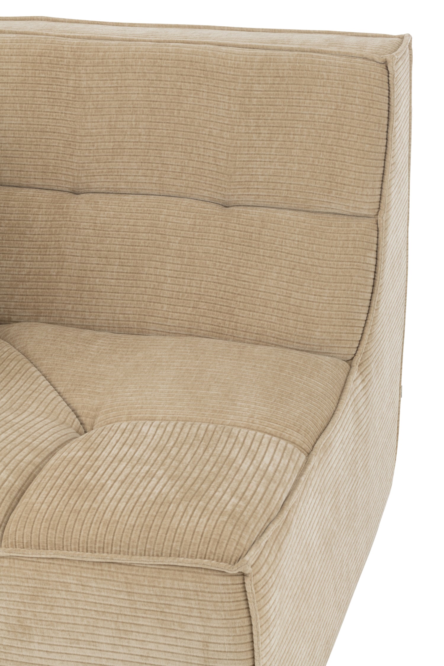 J-Line Hoekzetel Grid Populierenhout/Mousse Donker Beige