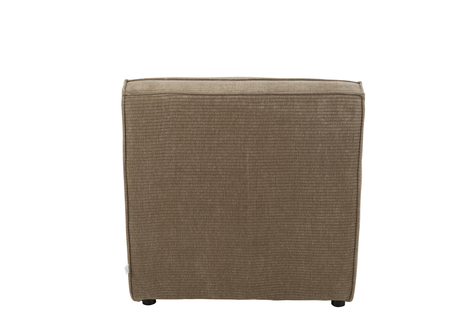 J-Line Chaise Grid Populierenhout/Schuim Donker Taupe