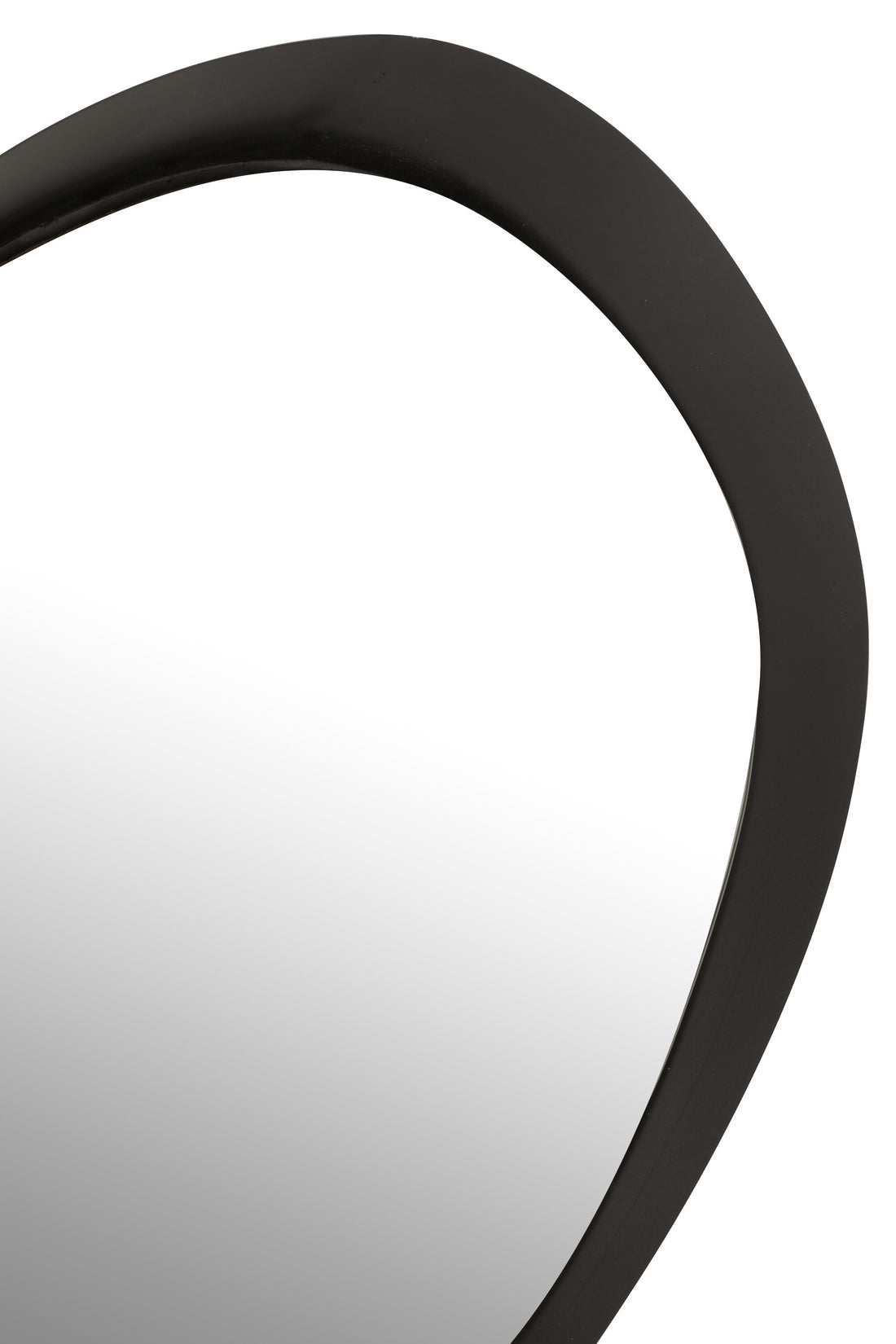 Wandspiegel Rond Metaal/Glas Zwart Klein