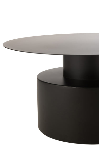 Salontafel Rond Metaal Zwart