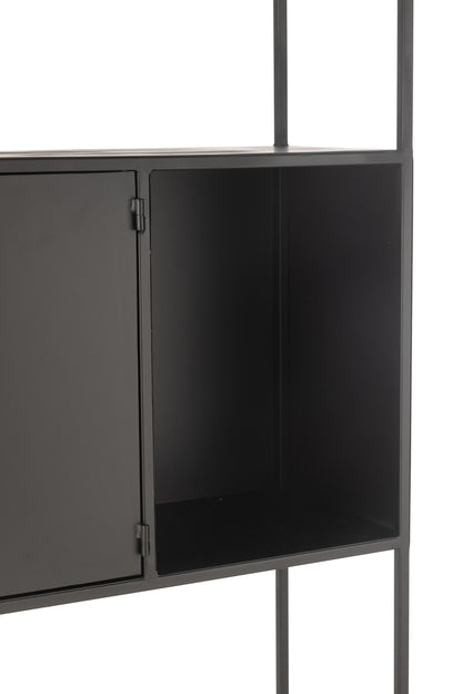 Plank Rechthoek Metaal/Glas Zwart