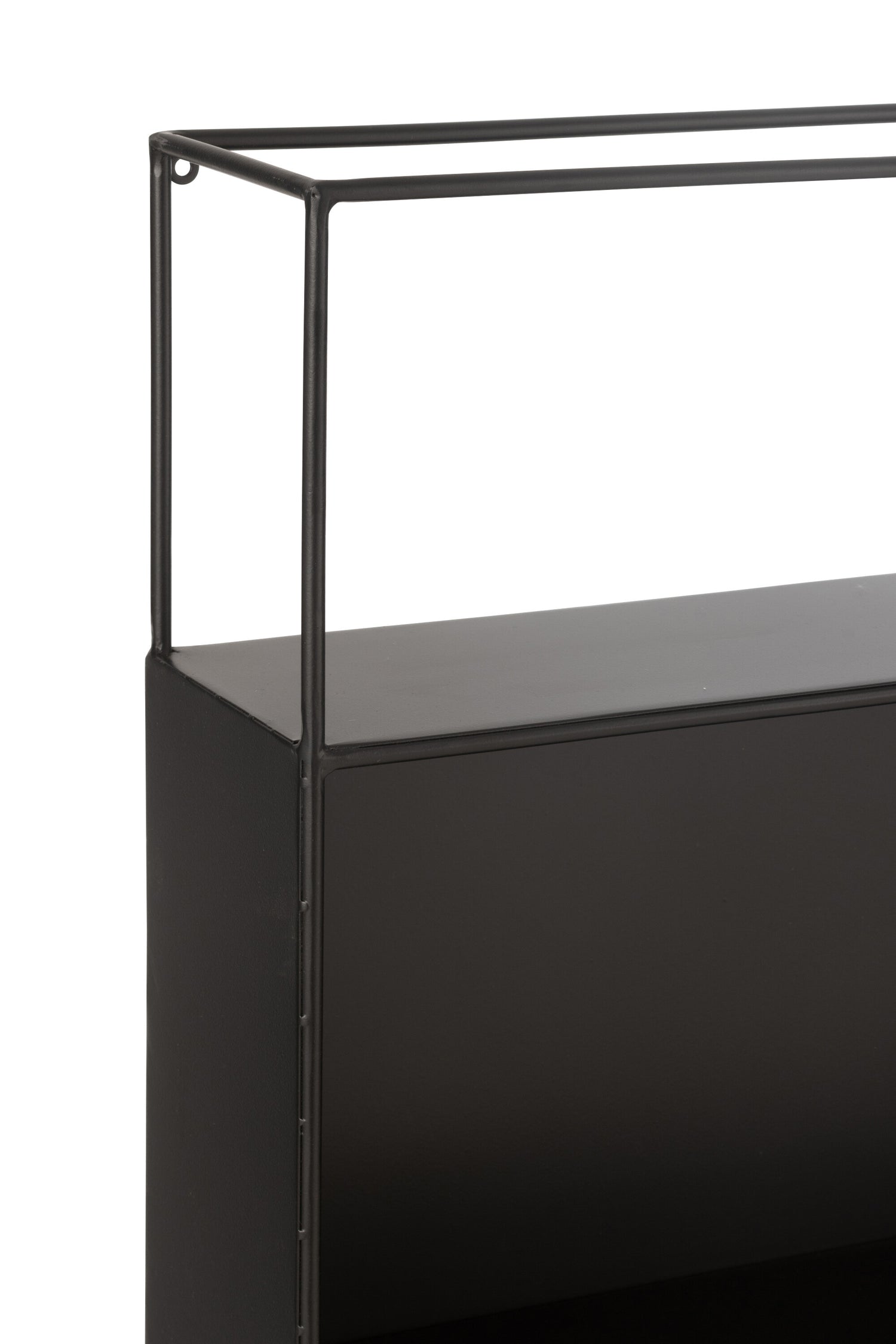 Plank Gezien Metaal/Glas Zwart