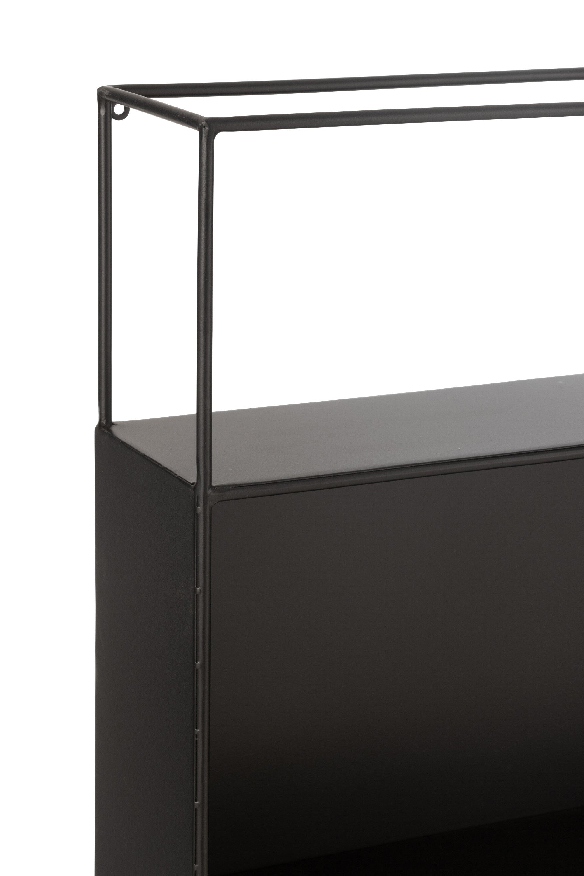 Plank Gezien Metaal/Glas Zwart