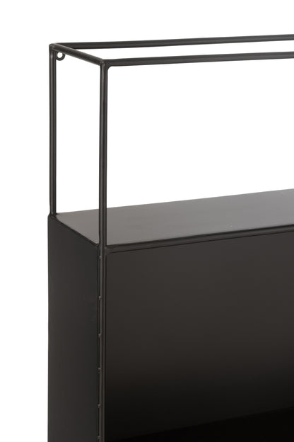 Plank Gezien Metaal/Glas Zwart