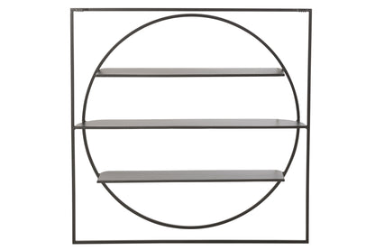 Wandplank Nieuws Metaal Zwart