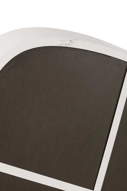 Wandspiegel Rond Metaal/Glas Wit Groot