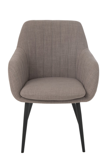 Stoel Miles Staal/Schuim Taupe