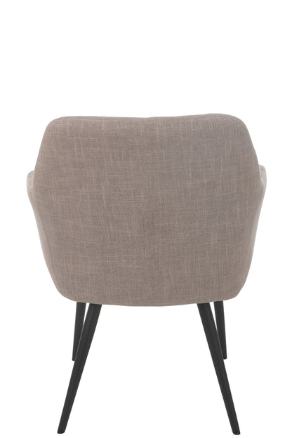 Stoel Miles Staal/Schuim Taupe