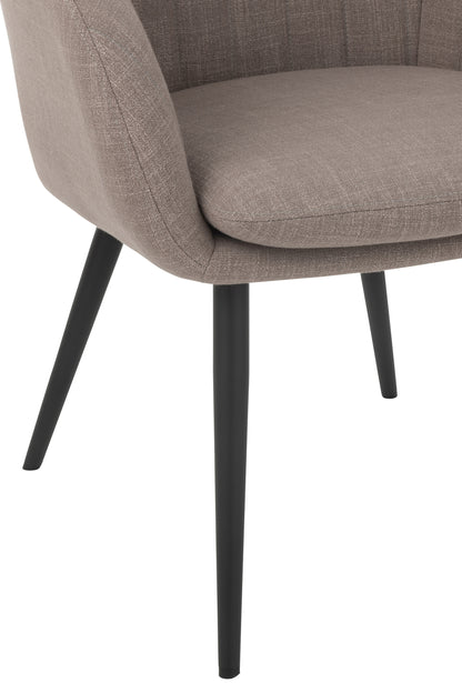 Stoel Miles Staal/Schuim Taupe