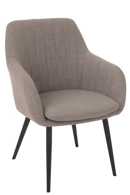 Stoel Miles Staal/Schuim Taupe