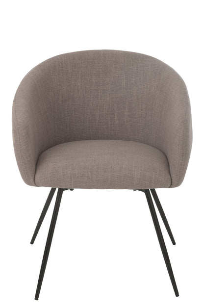 Stoel Wales Staal/Schuim Taupe