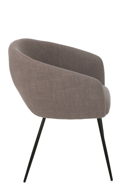 Stoel Wales Staal/Schuim Taupe