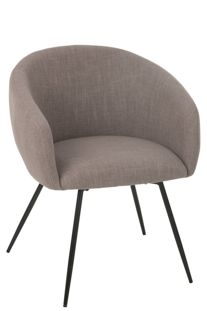 Stoel Wales Staal/Schuim Taupe