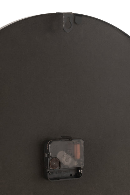 Wandklok Nue Mdf/IJzer Natuurlijk Klein