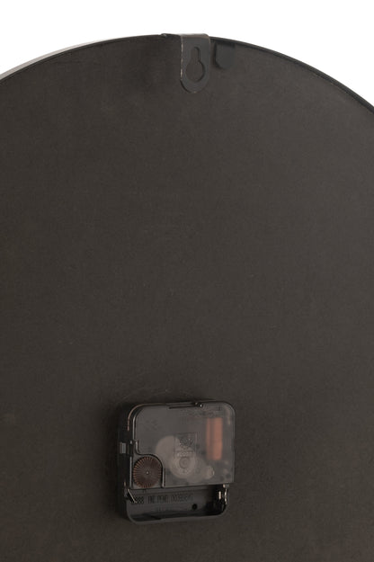 Wandklok Nue Mdf/IJzer Natuurlijk Groot