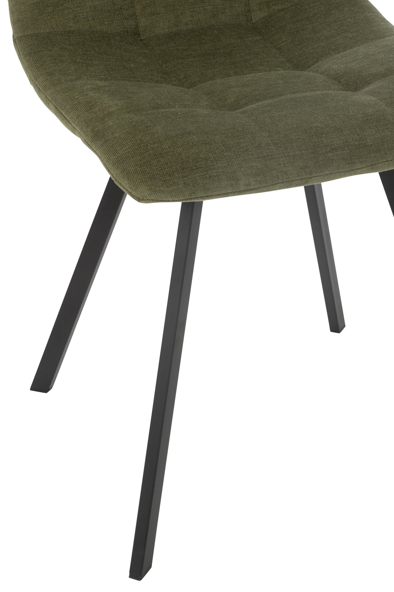 Eetkamerstoel Clark Metaal/Polyester Groen