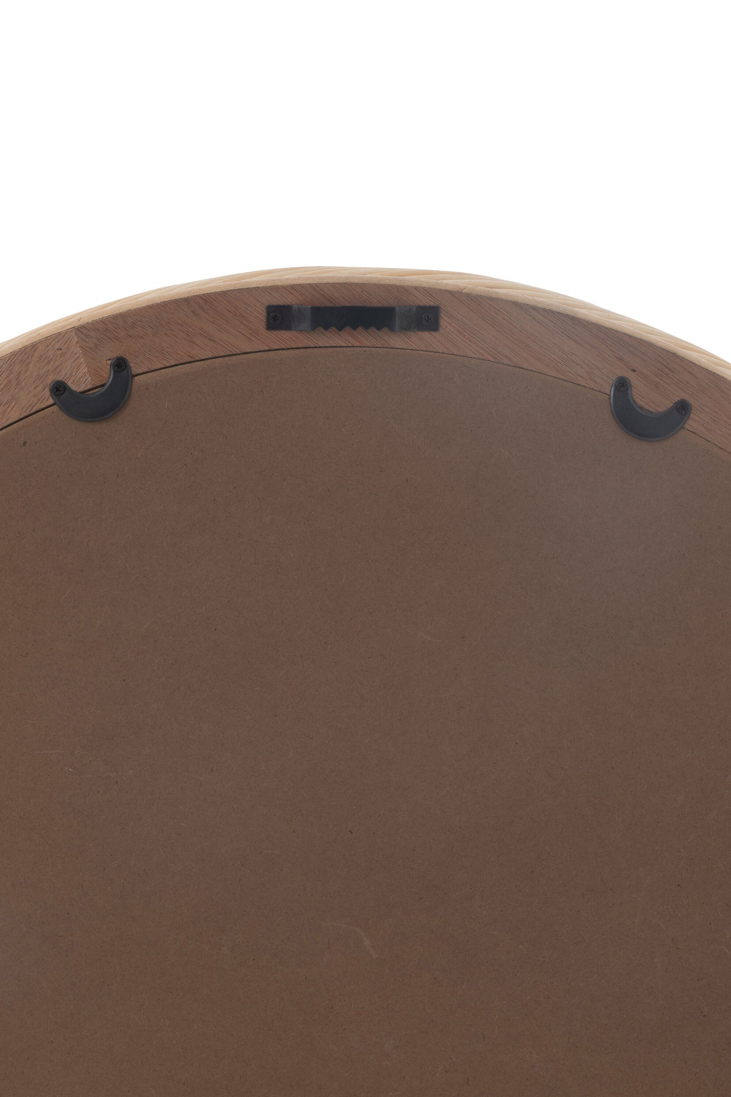 Wandspiegel rond rotan/glas natuurlijk klein