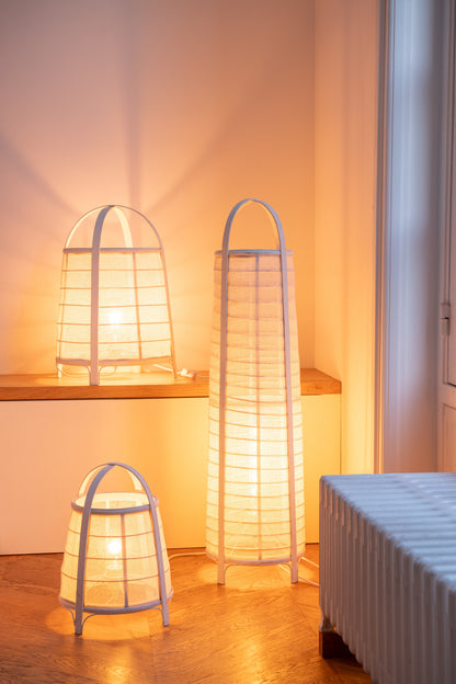 Lamp Rya Katoen/Bamboe Wit Klein