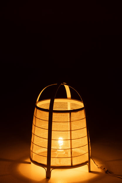 Lamp Rya Katoen/Bamboe Wit Groot