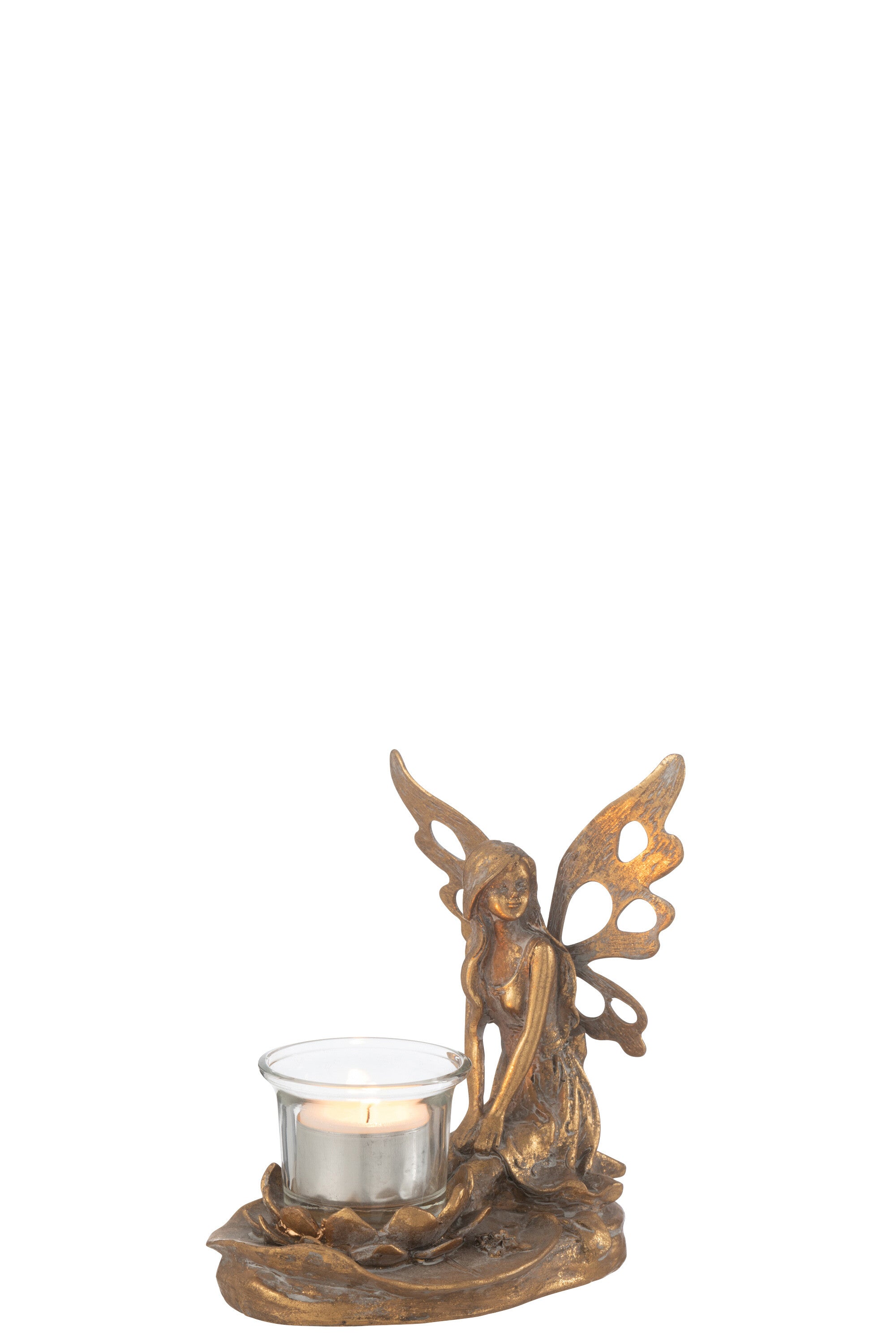 Kaarsenhouder Vidia Metaal Goud Klein