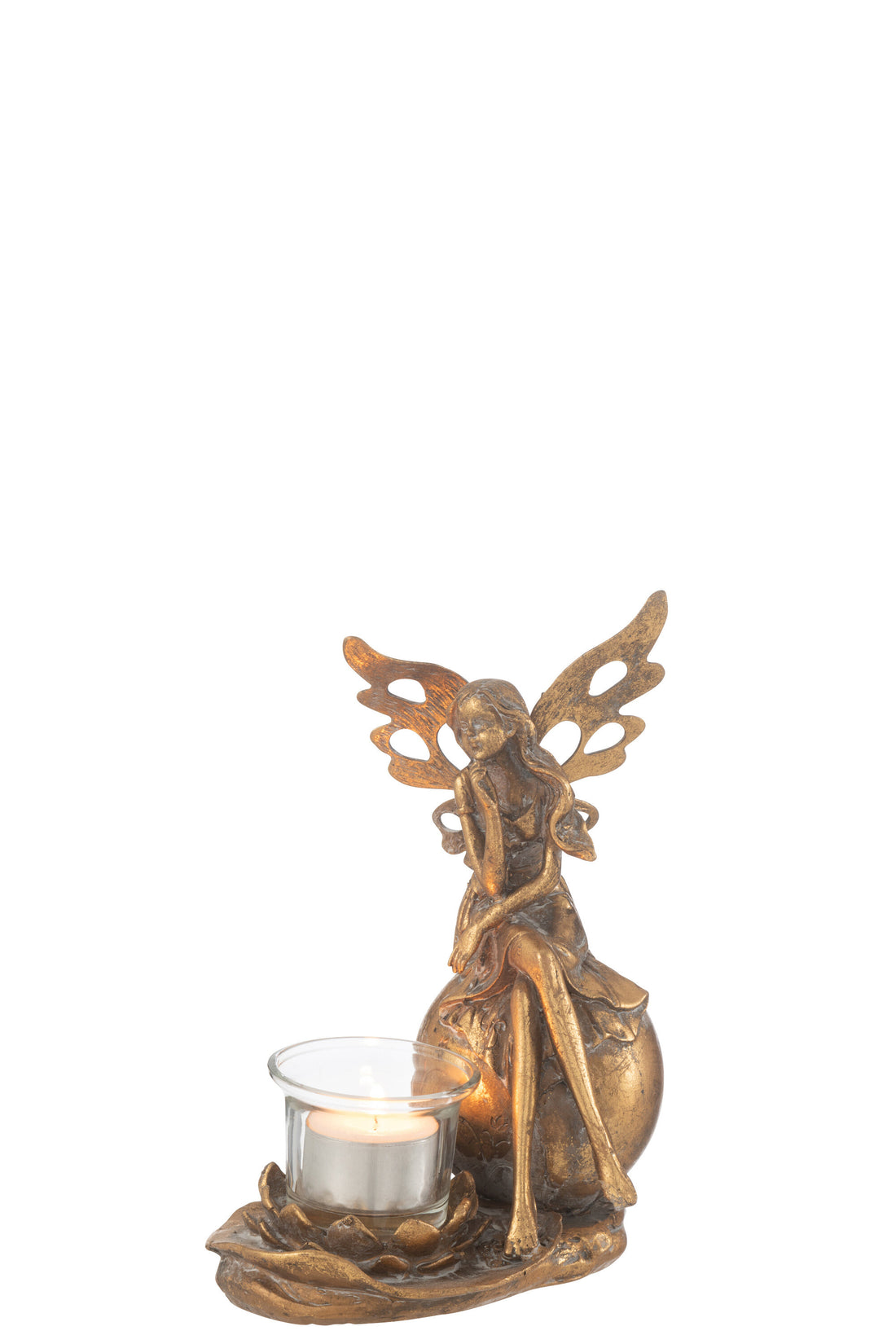 Kaarsenhouder Vidia Metaal Goud Groot