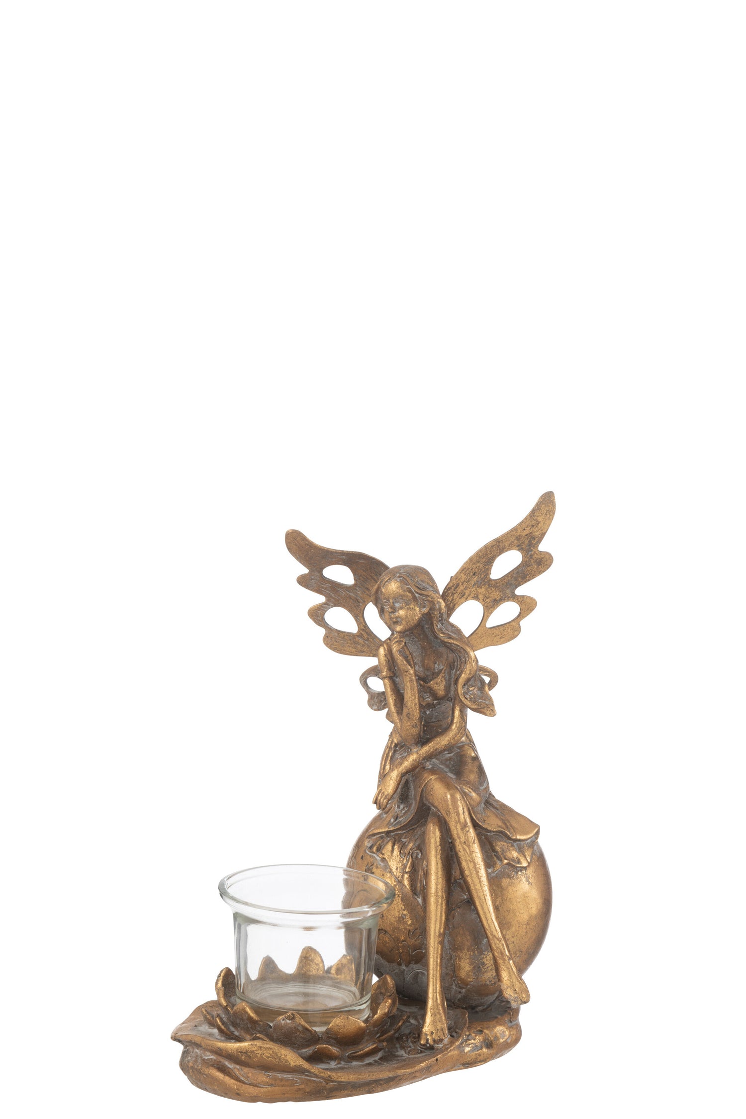 Kaarsenhouder Vidia Metaal Goud Groot