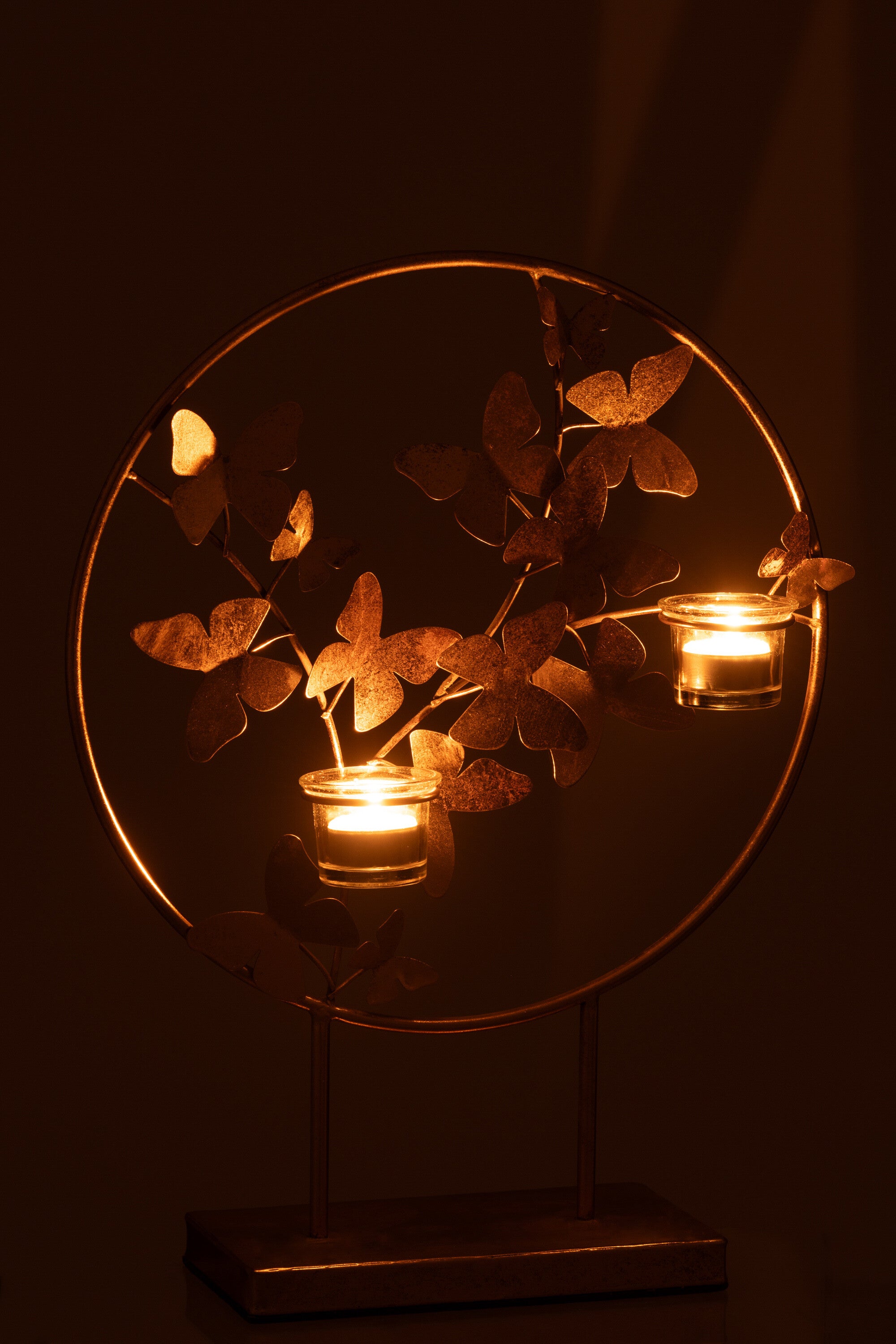 Kaarsenhouder Vlieg Metaal Goud