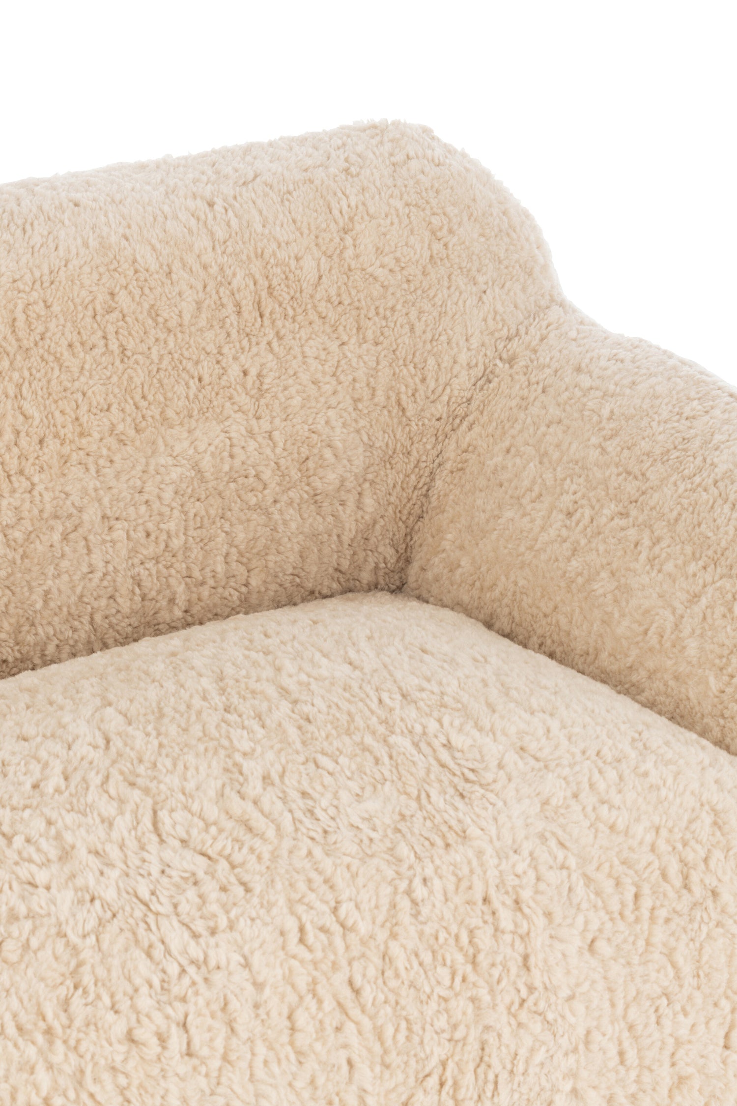 Bank Shearl Polyester Roomwit Groot