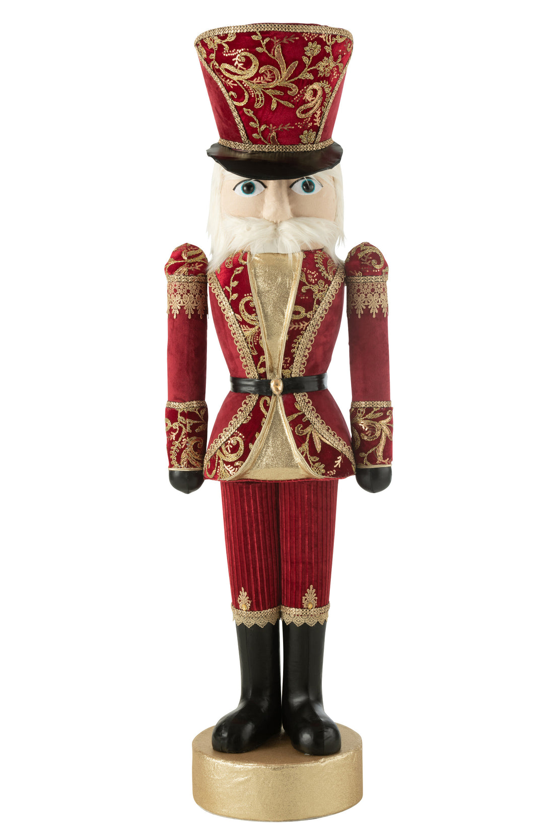 Notenkraker Staand Polyfoam/Textiel Rood/Goud