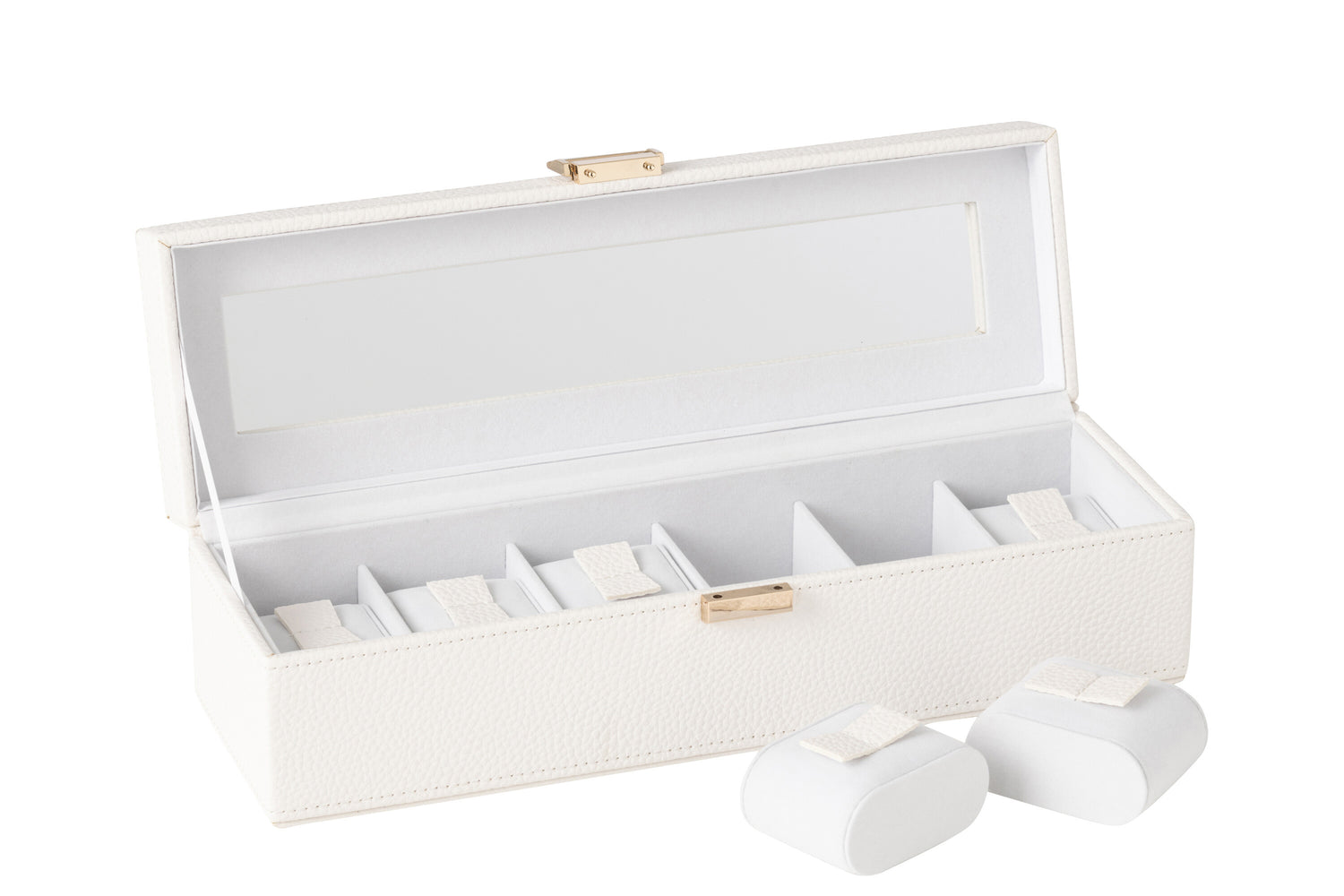 Swatch Box 6 Compartments Kunstleer Wit