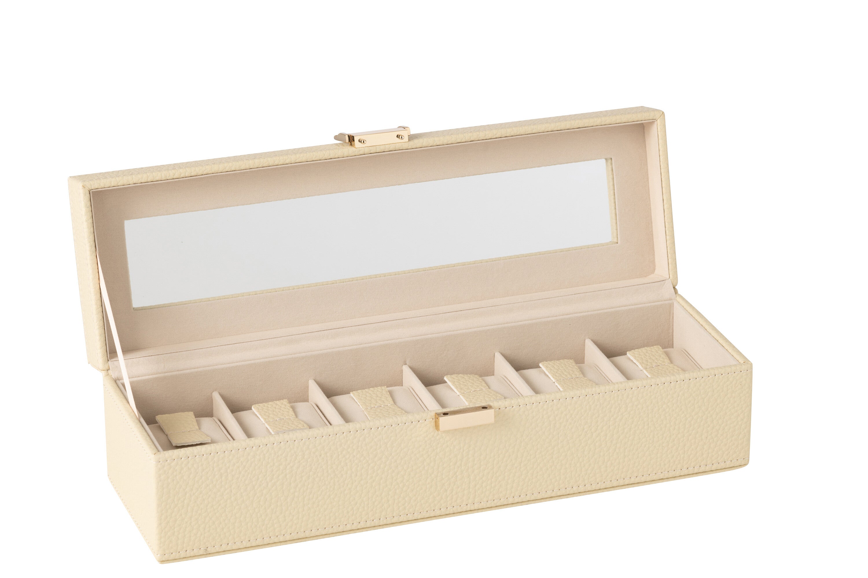 Swatch Box 6 Compartments Kunstleer Beige
