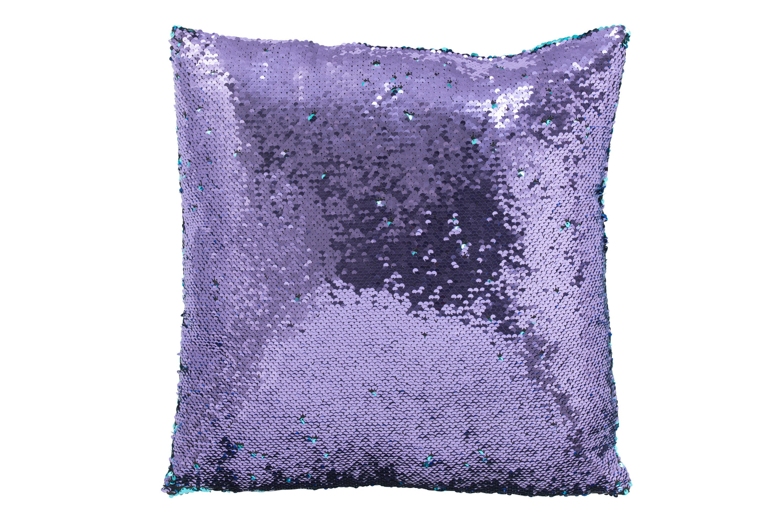 J-Line Kussen Omkeerbaar Sequin Blauw/Paars