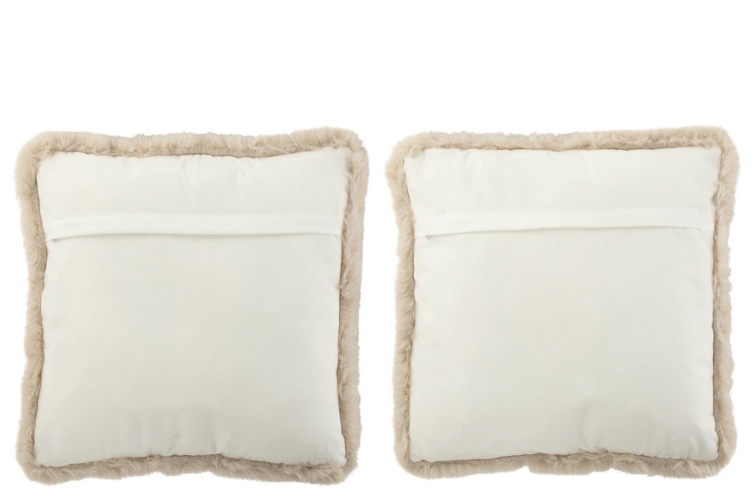 J-Line Kussen Hond/Kat Bont/Polyester Wit/Beige Assortiment Van 2