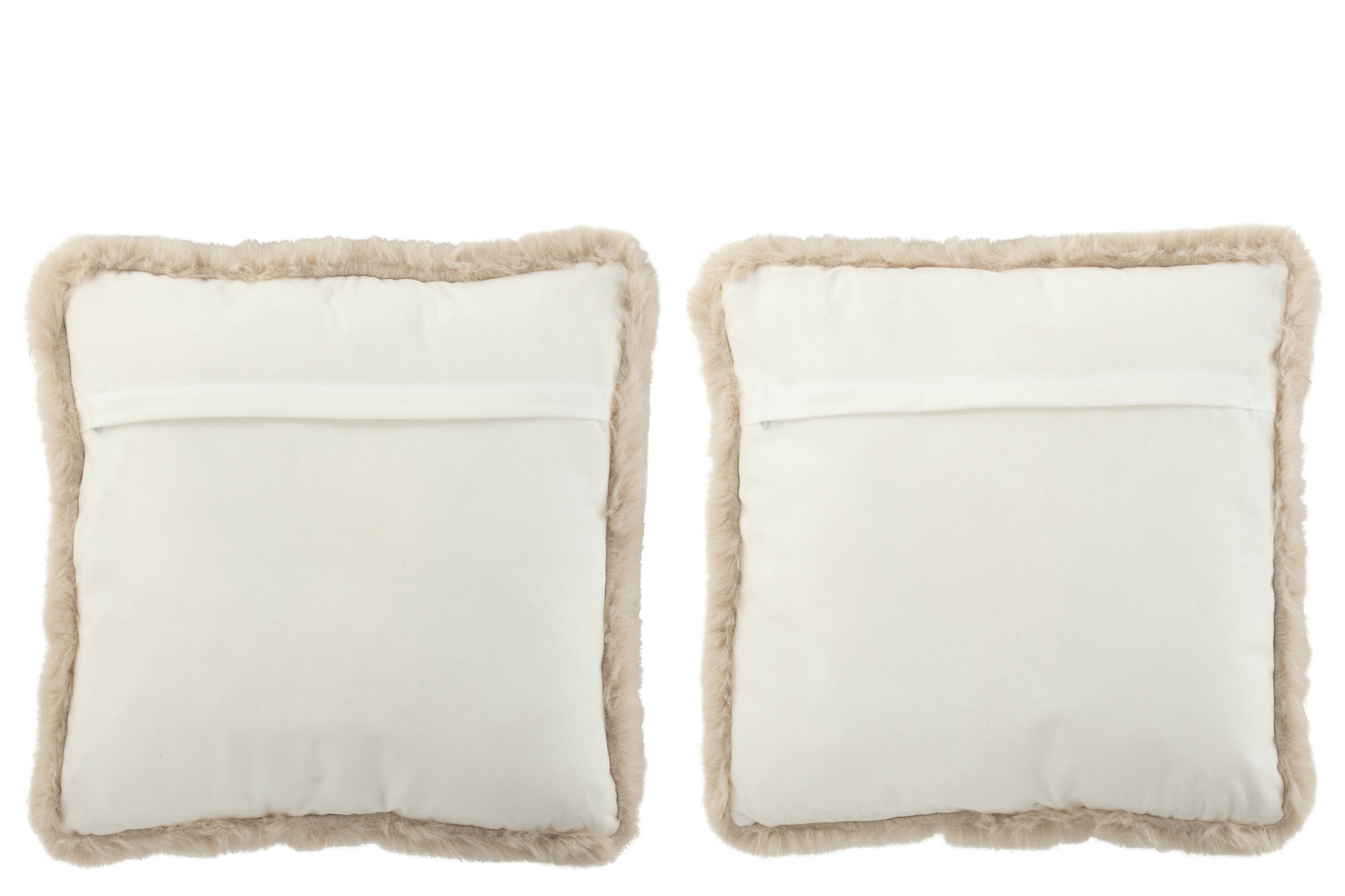 J-Line Kussen Hond/Kat Bont/Polyester Wit/Beige Assortiment Van 2