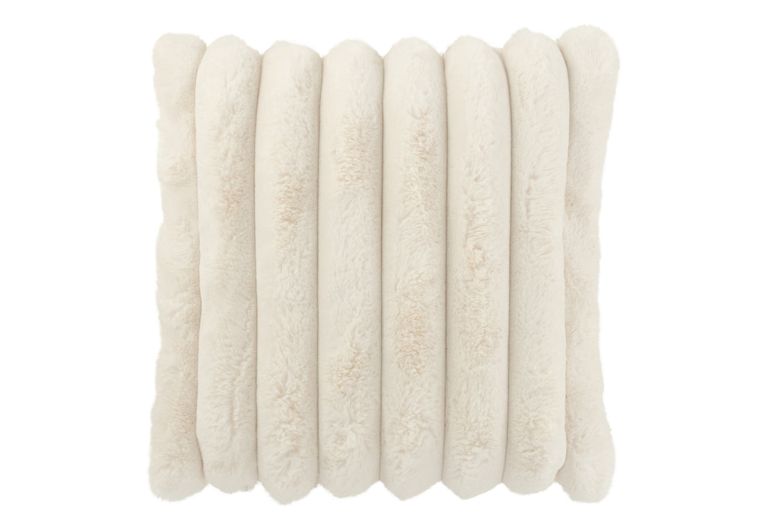 Kussen Groot Corduroy Polyester Wit
