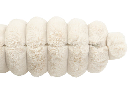 Kussen Groot Ribfluweel Polyester Beige