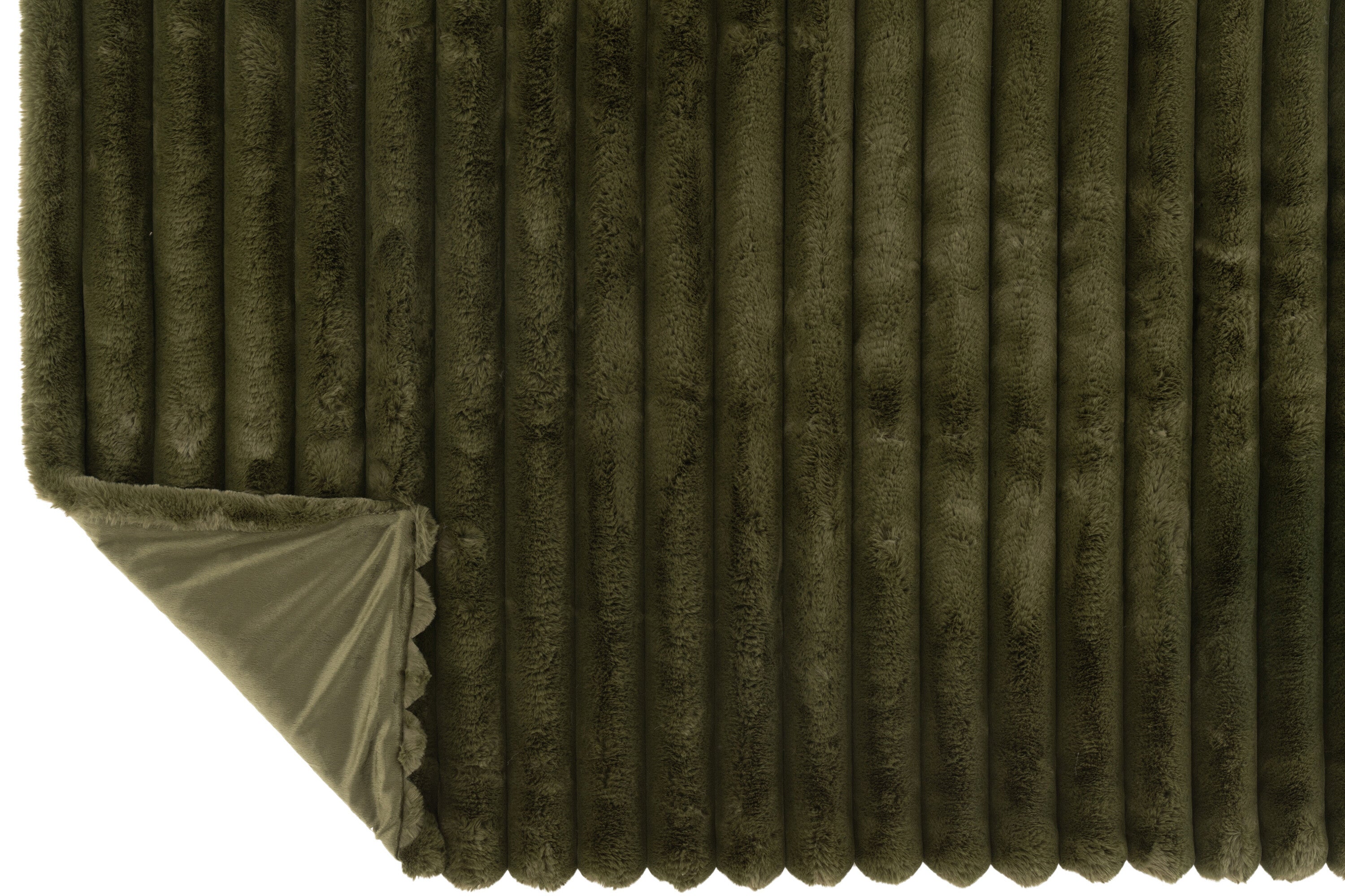 Plaid Groot Corduroy Polyester Donkergroen