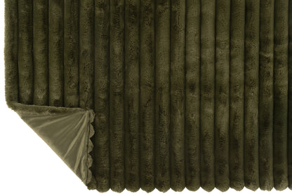 Plaid Groot Corduroy Polyester Donkergroen