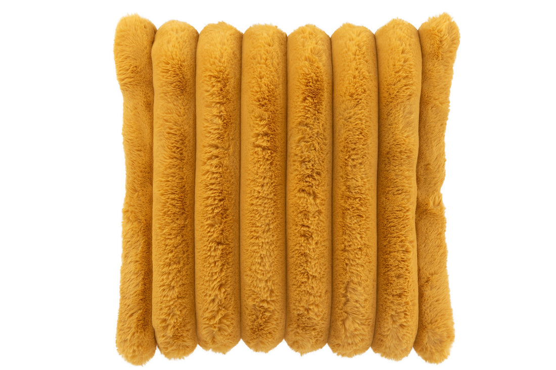 Kussen Groot Ribfluweel Polyester Oker