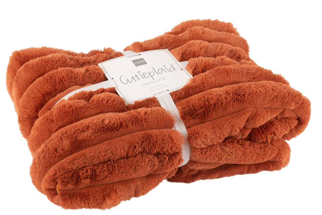 Plaid Groot Corduroy Polyester Roest